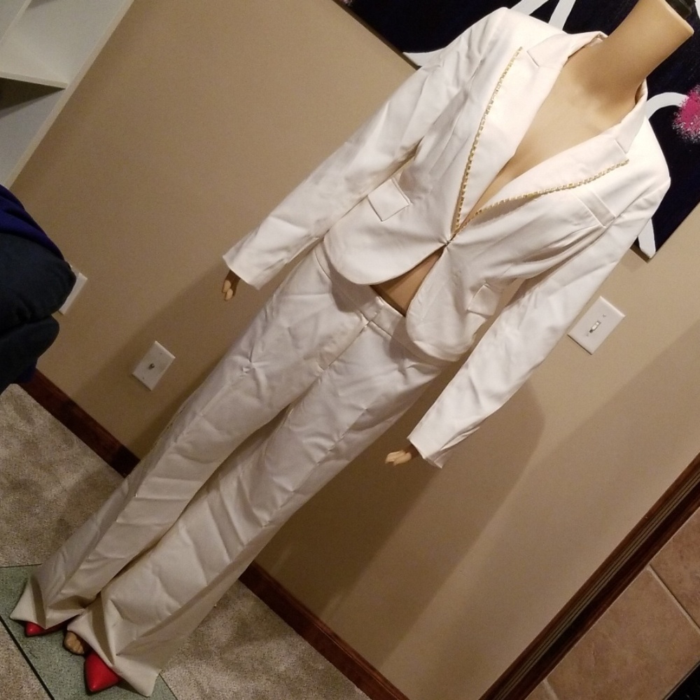 Cream dress suit
